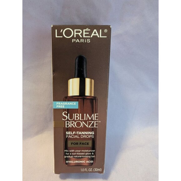 LOréal Paris Sublime Bronze Self-Tanning Facial Drops For Face Fragrance-Free - Picture 1 of 4